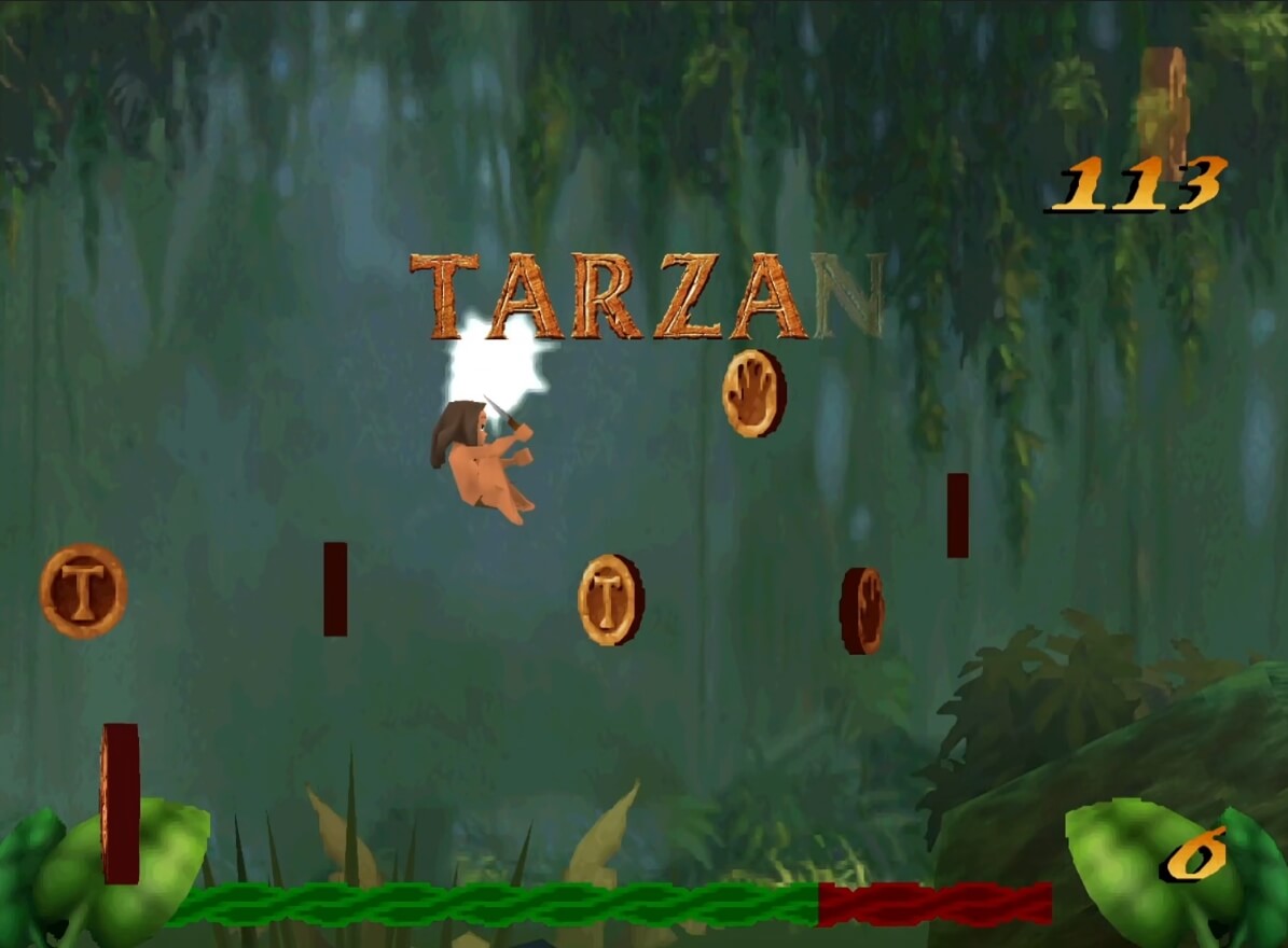 Disney's Tarzan - геймплей игры на PlayStation